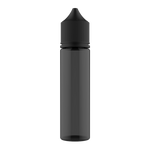 60ml Chubby Gorilla Tall V3 Transparent Black Bottle Black Cap