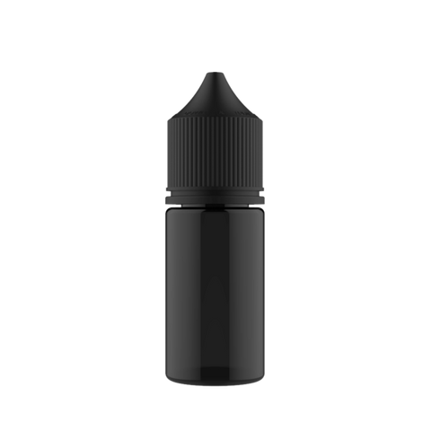 30ml Chubby Gorilla Stubby V3 Transparent Black Bottle Black Cap